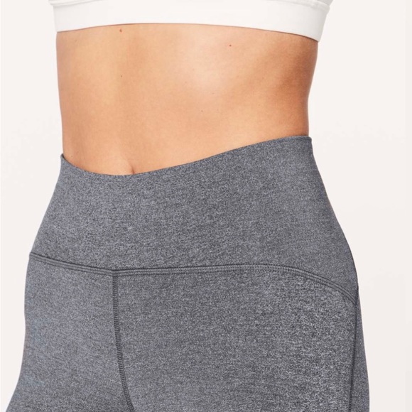 Lululemon Train Times Crop 17” Size 10 Heather gray - Picture 2 of 14